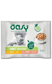 Oasy Bocaditos en salsa para gatos adultos Multipack Sterilized Selection 4x85 g