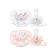 Philips Avent Succhietto Ultra Soft Per Bambine 0-6 Mesi 2 Pezzi