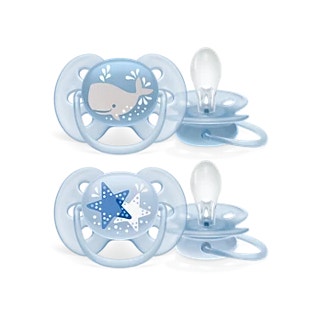 Philips Avent Chupete Ultra Soft para bebés de 0 a 6 meses, 2 unidades