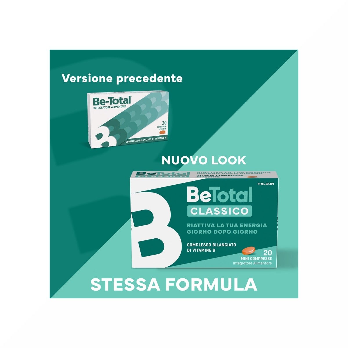 Be-Total Suplemento vitamínico B/B3/B12 para adultos 60 comprimidos