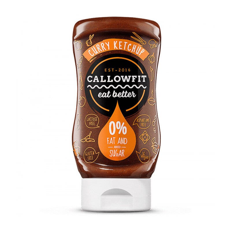 Callowfit Salsa de curry sin azúcar 300 ml