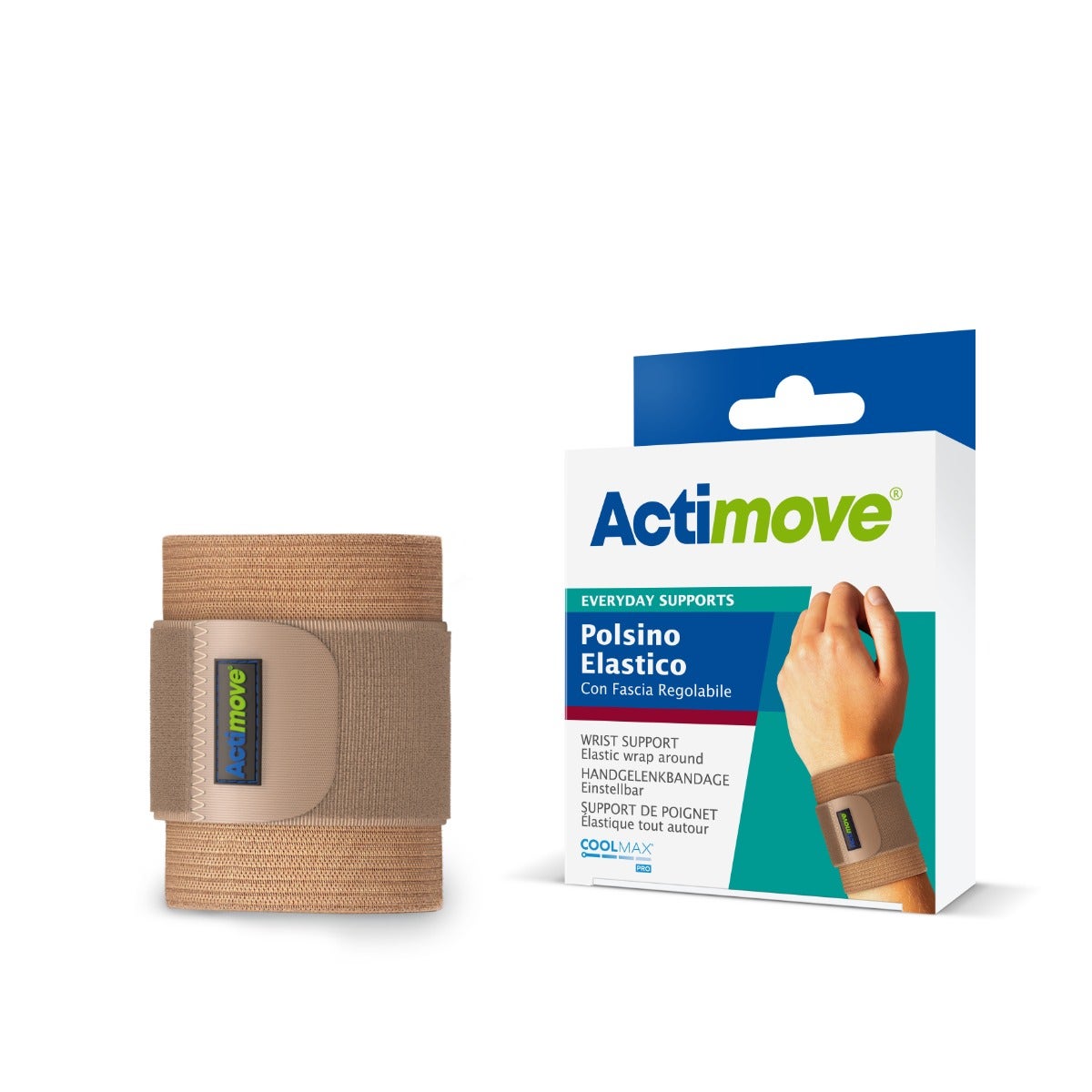 Actimove Muñequera elástica con banda ajustable