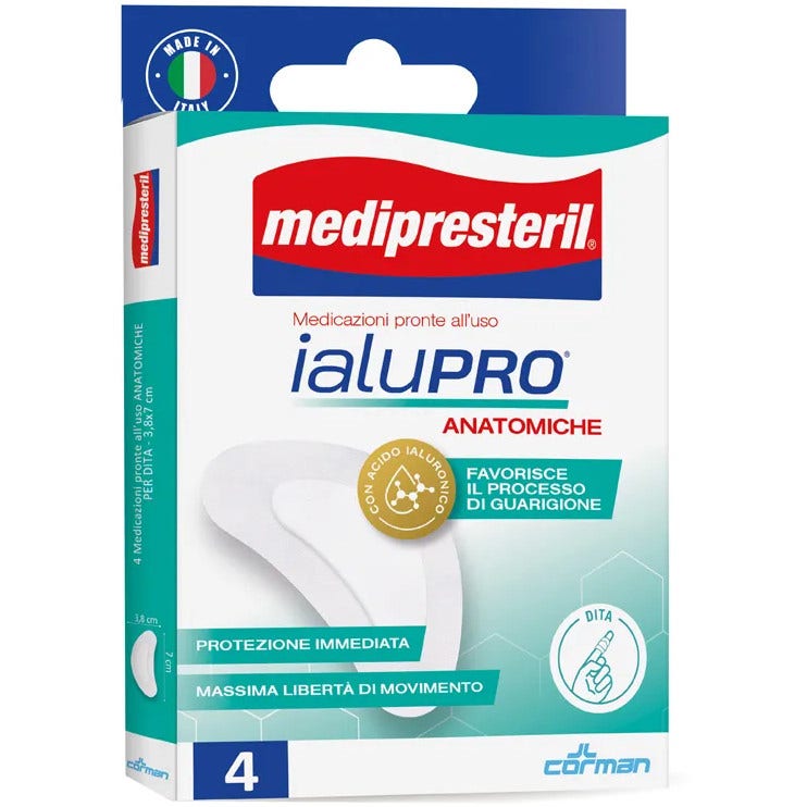 Medipresteril Ialupro Apósito Anatómico para Dedos 3,8 x 7 cm, 4 unidades