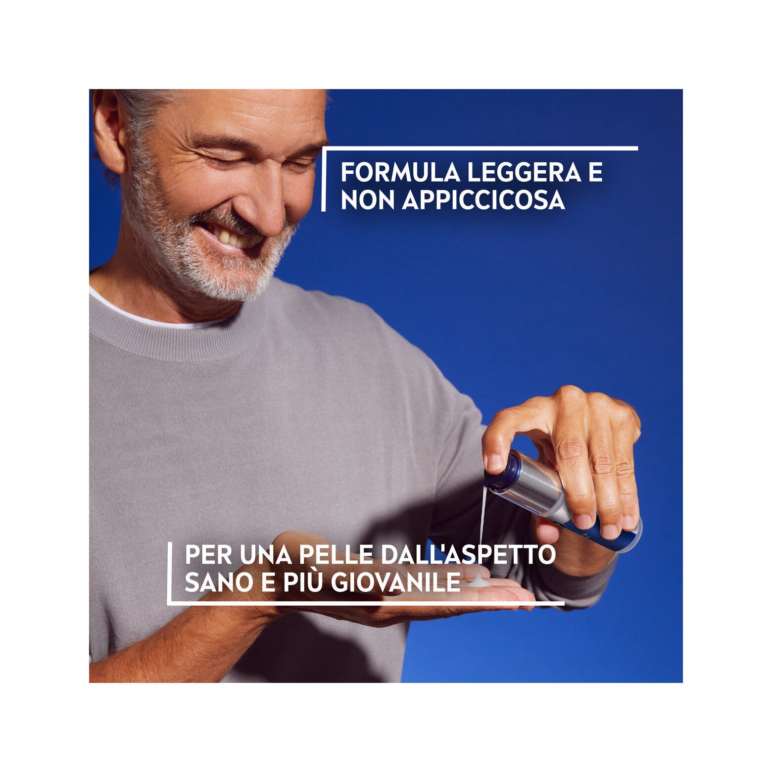 Nivea Men Anti-age Hyaluron Hydro Gel Viso Uomo Crema Viso Uomo in Gel Per Pelli Mature 50ml