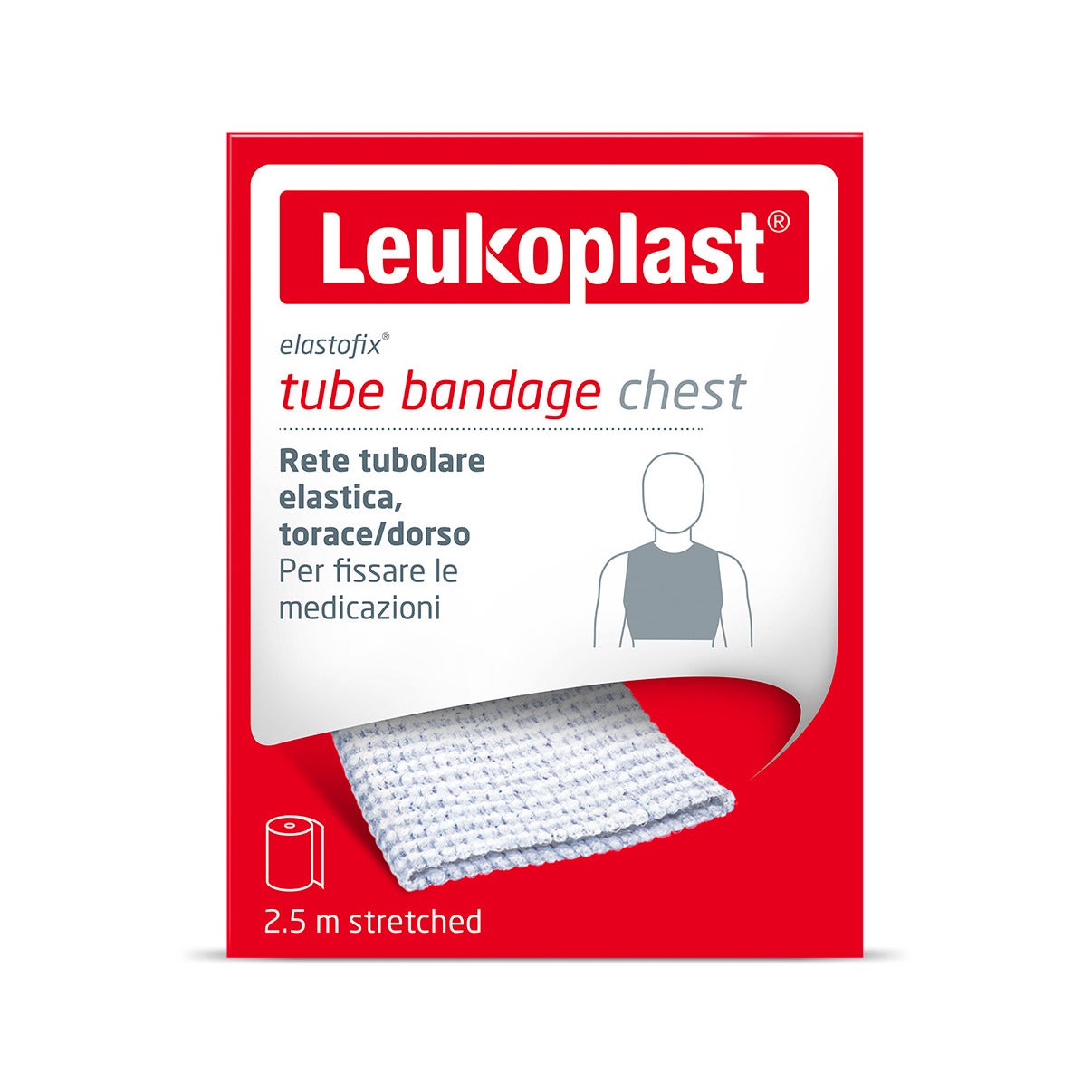 Elastofix Malla tubular para tórax y espalda 2,5 m 1 unidad