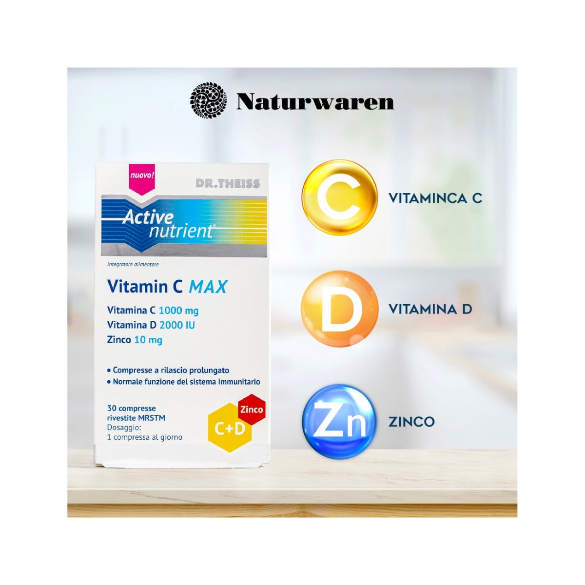 Dr. Theiss Active Nutrient Vitamina C Max 30 comprimidos