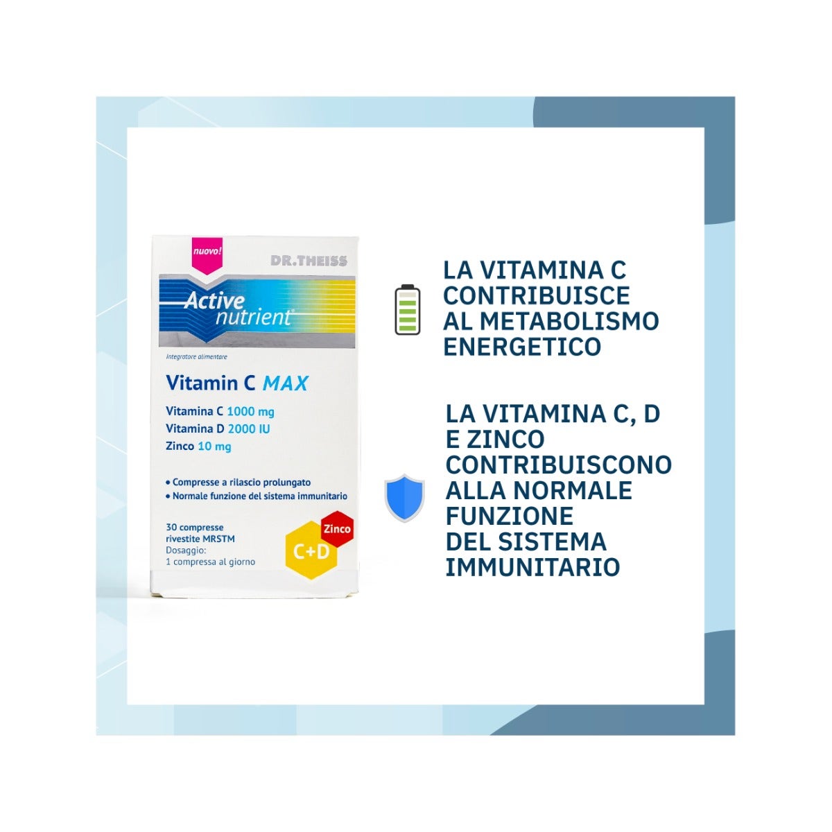 Dr. Theiss Active Nutrient Vitamina C Max 30 comprimidos