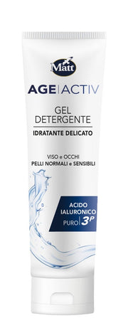 Matt Age Activ Gel Limpiador Hidratante para Rostro y Ojos con Ácido Hialurónico 150 ml