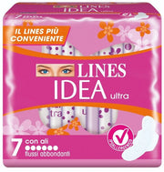 Lines Idea Ultra Flujos Abundantes con Alas 7 Absorbentes