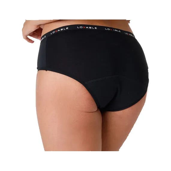 Lovable Culotte Lavabile Da Ciclo Flusso Medio Nero Taglia XL