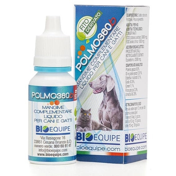 Polmo360b Mangime Complementare Per Vie Respiratorie Cani/Gatti  15ml