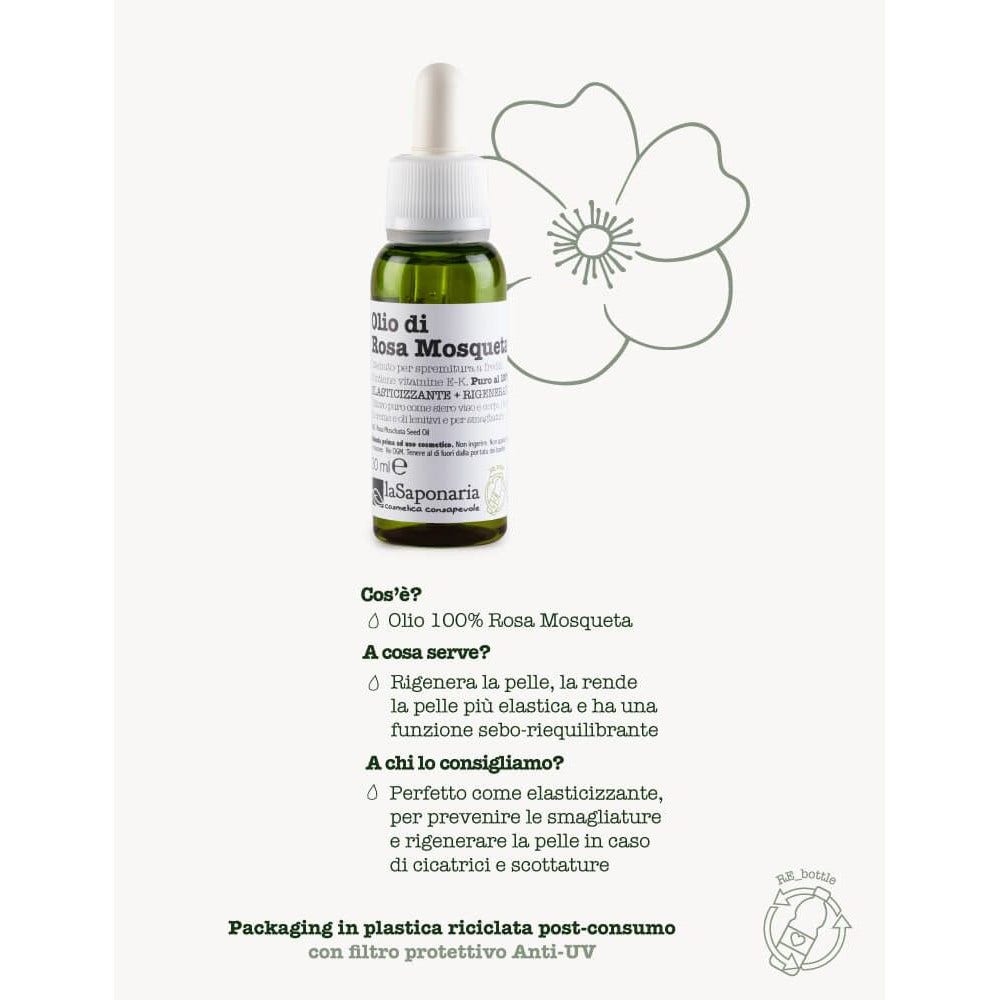 La Saponaria Olio Di Rosa Mosqueta 30ml