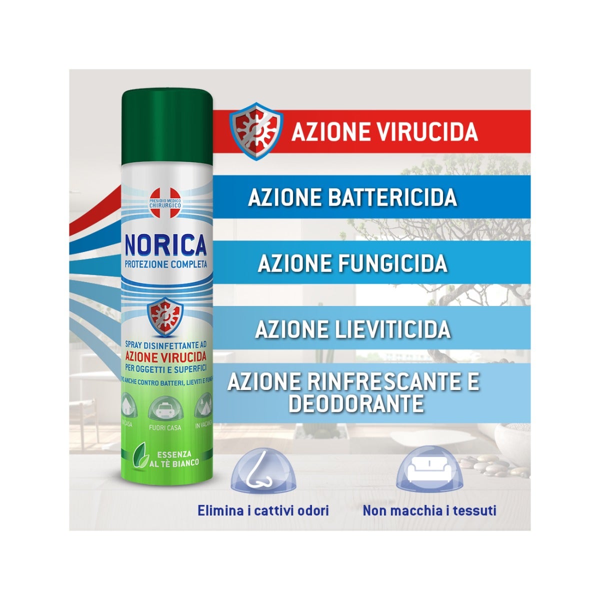Norica Protezione Competa Spray Disinfettante Superfici 300ml
