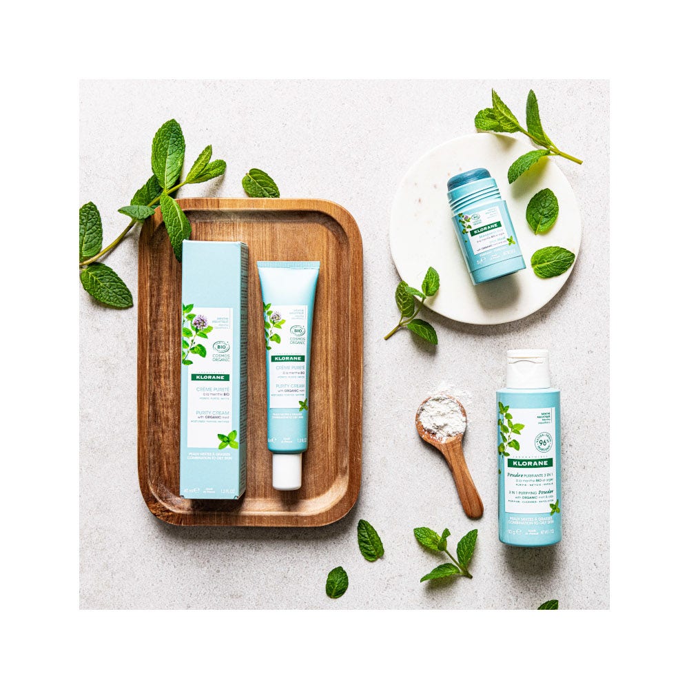 Klorane Polvo purificante de menta acuática ecológica 50 g