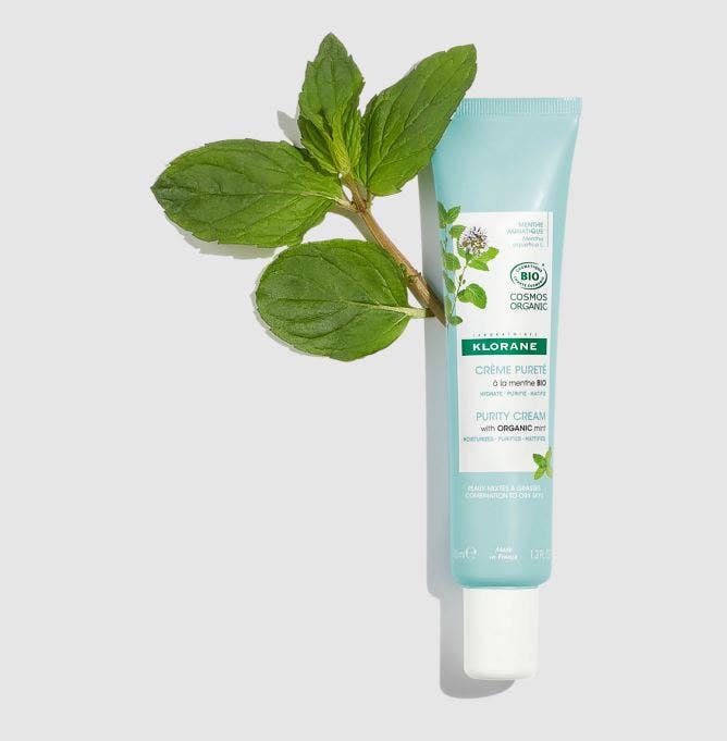Klorane Crema Purificante Facial de Menta Acuática Ecológica 40 ml