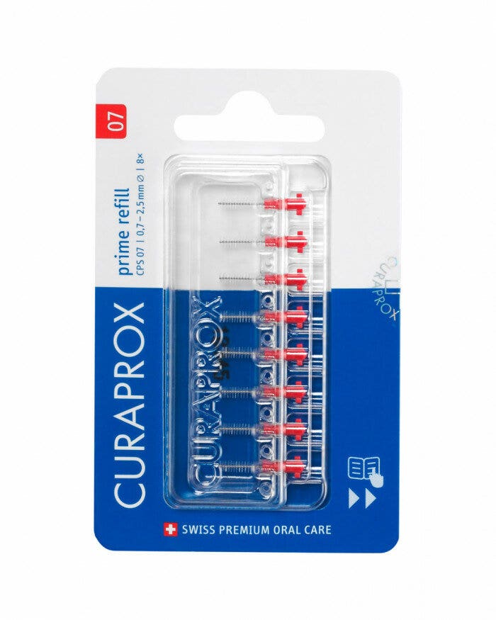 Curaprox Scovolino CPS 07 Refill Rosso 8 Pezzi