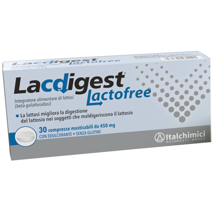 Lacdigest Lactofree 30 comprimidos masticables – Digestión fácil