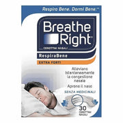 Breathe Right Parches nasales extra fuertes 30 unidades Alivio