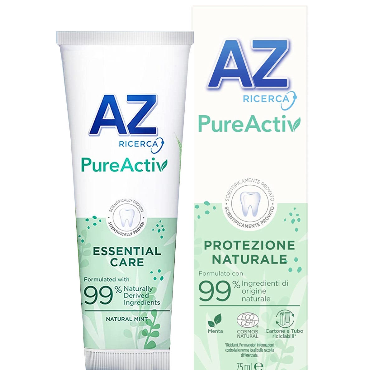 AZ Dentifricio PureActiv Protezione Naturale 75ml