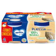 Mellin Omogeneizzato Platessa 6M+ 4x80g