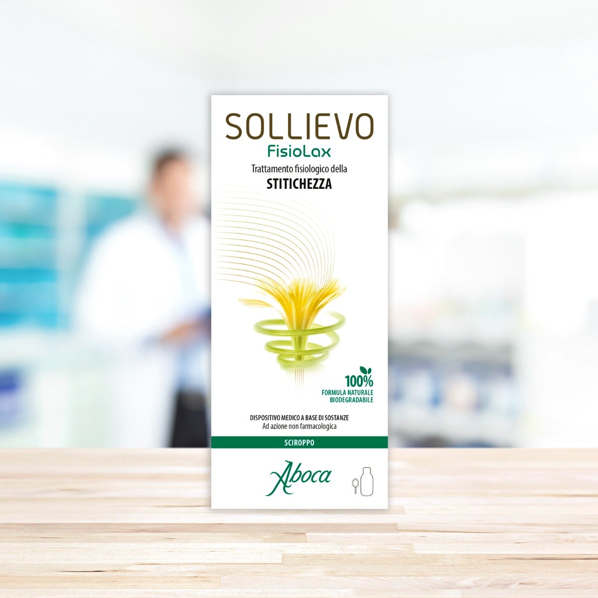 Aboca Sollievo Fisiolax Jarabe para la regularidad intestinal 180 g