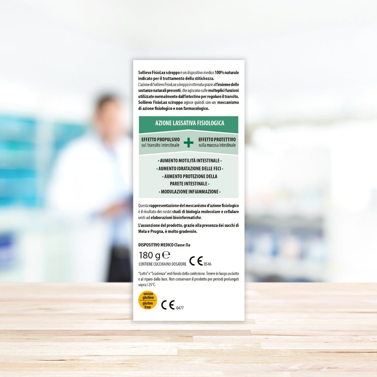 Aboca Sollievo Fisiolax Jarabe para la regularidad intestinal 180 g