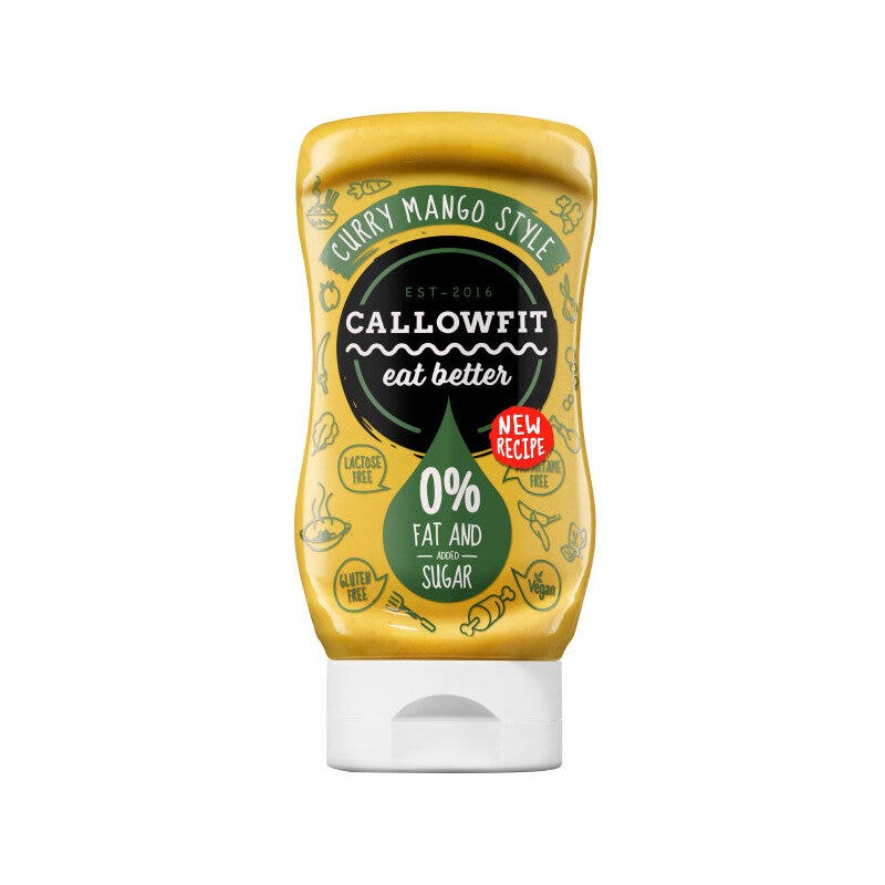 Callowfit Salsa sin azúcares Curry Mango 300 ml