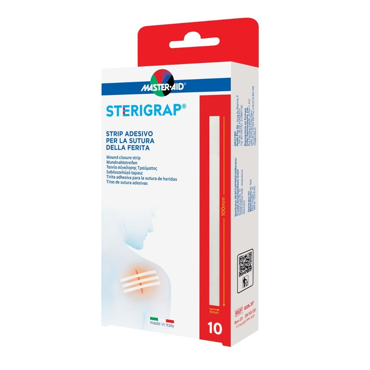 Master-Aid Sterigrap Tiras Adhesivas para la Sutura de Heridas 10 unidades