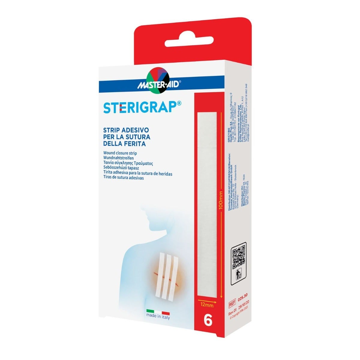 Master-Aid Sterigrap Tiras Adhesivas para la Sutura de Heridas, 6 unidades
