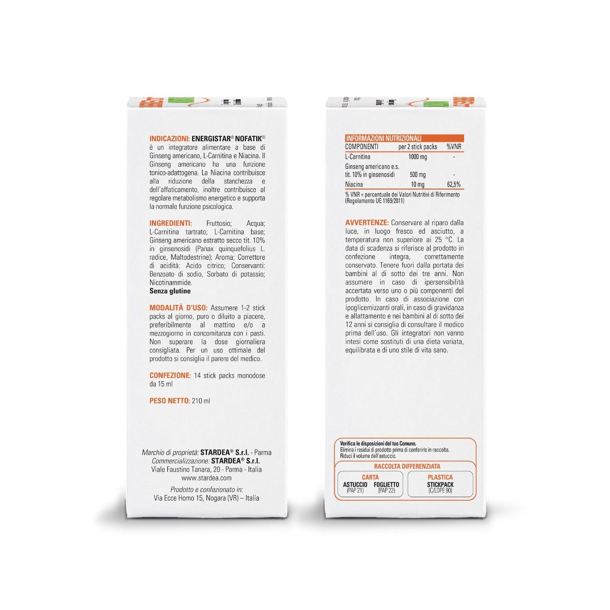 Energistar Nofatik 14 sobres de 15 ml