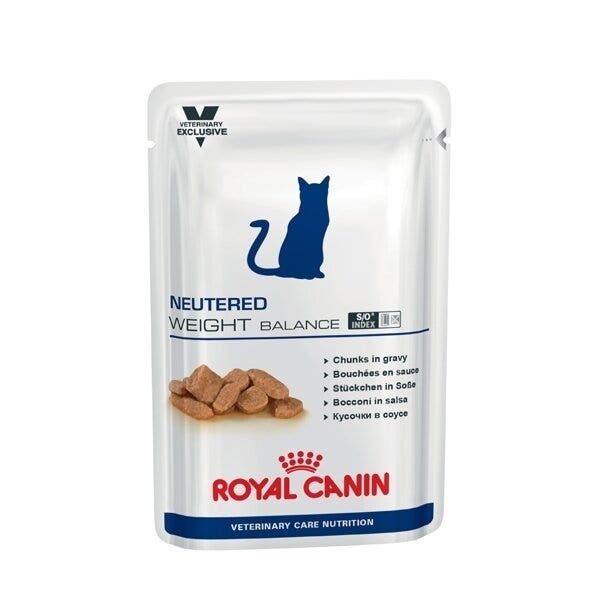 Royal Canin Veterinary Diet Neutered Weight Balance Comida húmeda para gatos 12 x 85 g
