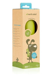 Earth Rated Sacchetti Biodegradabili Inodore 1 Rotolo x 300 Sacchetti