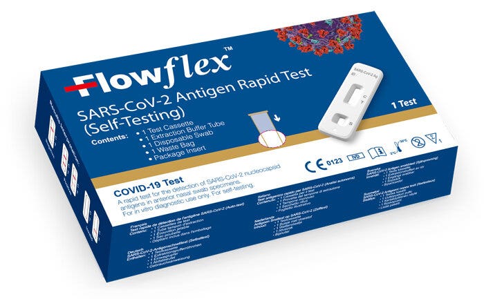 Flowflex SARS-CoV-2 Antígeno Rápido 1 Prueba