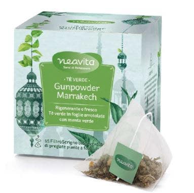 Neavita Filtroscrigno Gunpowder Marrakech Tè Verde 15 Filtri