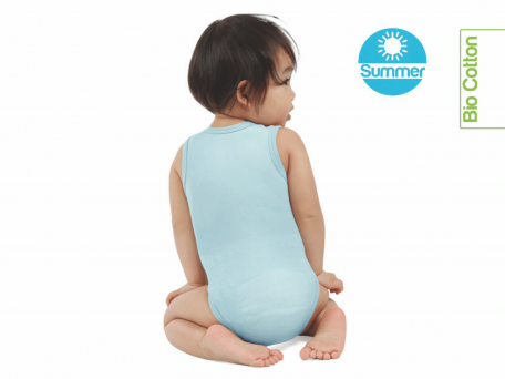 J Bimbi Body Bio Cotton Summer Azzurro 0/36 Mesi