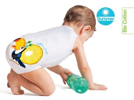 J Bimbi Body 0-36 Mesi Fresco Cotone Summer Tucano