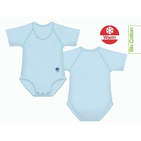 J Bimbi Body Bio Caldo Cotone Bio Warm Colore Azzurro 0-36 Mesi