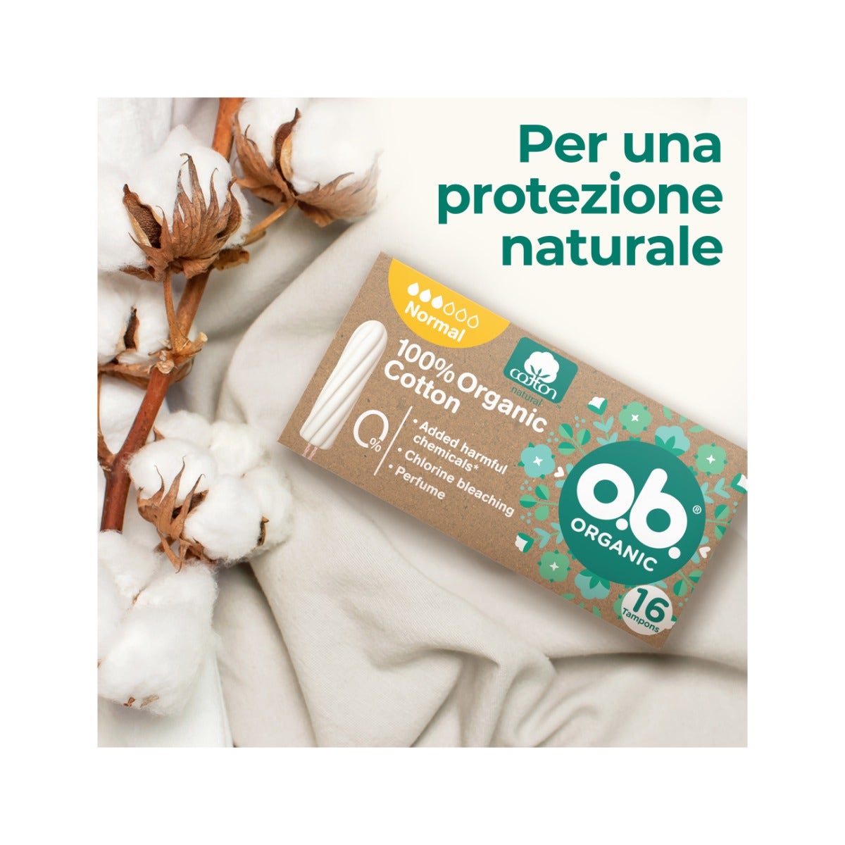 Ob Pro Comfort Organic Normal 16 Tamponi