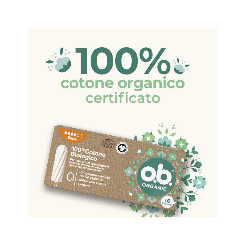 Ob Pro Comfort Organic Super 16 tampones