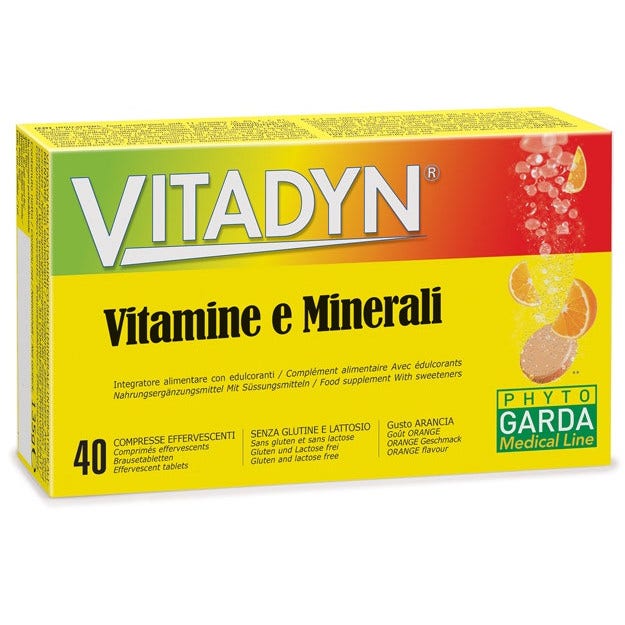 Vitadyn Vitaminas/Minerales 40 comprimidos efervescentes 2 tubos