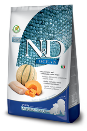 Farmina N&D Ocean Merluzzo E Zucca Cani Cuccioli Taglia Media E Grande Sacco 12kg