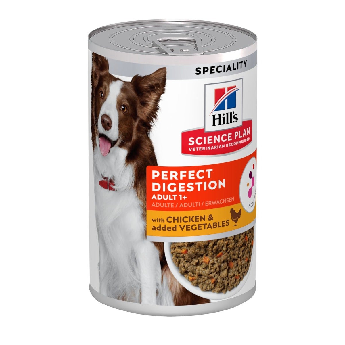 Hill's Science Plan Perfect Digestion Bocaditos de Pollo y Verduras para Perros, Lata de 363 g