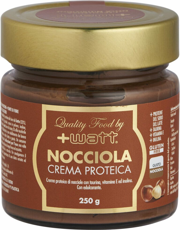 '+Watt Crema proteica de avellana 250 g