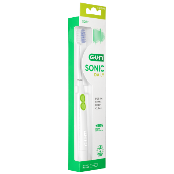 Gum Sonic Daily Spazzolino A Batteria Bianco 1 Pezzo