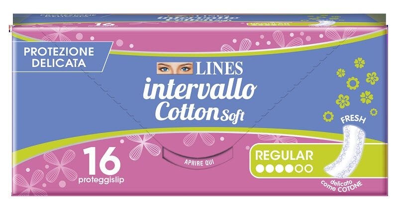 Lines Intervallo Cotton Soft Fresh 16 protectores íntimos