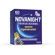Novanight Triple Acción con melisa y melatonina para dormir sin gluten, 60 comprimidos