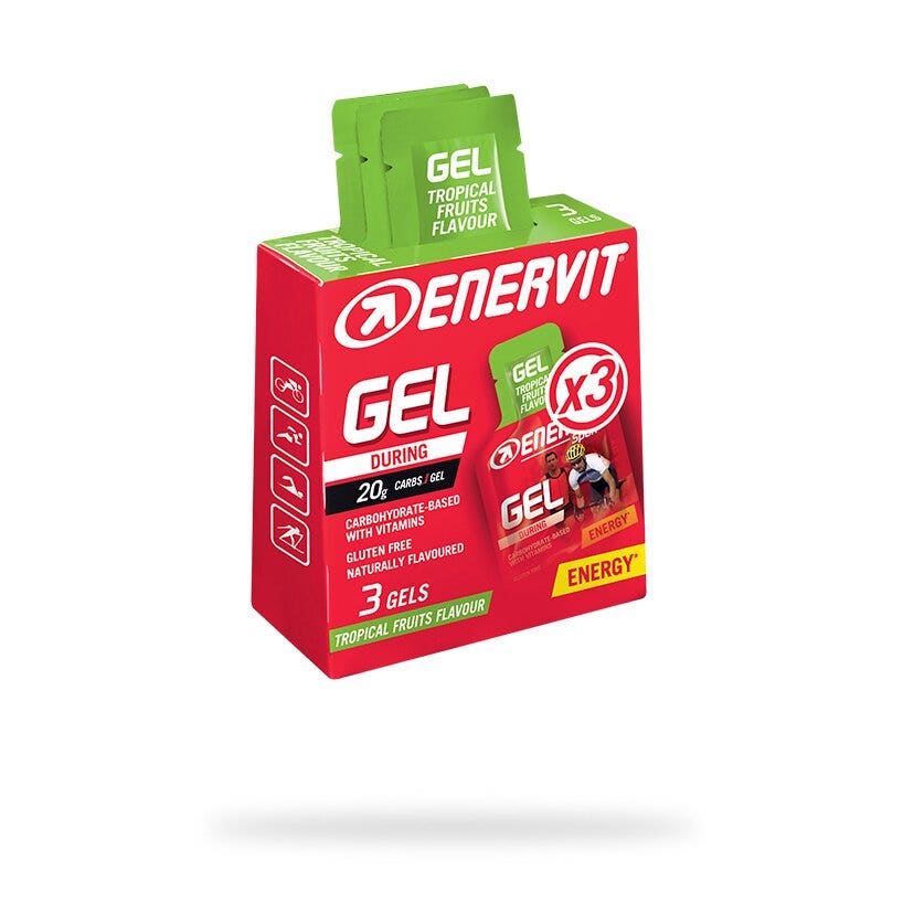 Gel de frutas tropicales, estuche de 3 x 25 ml
