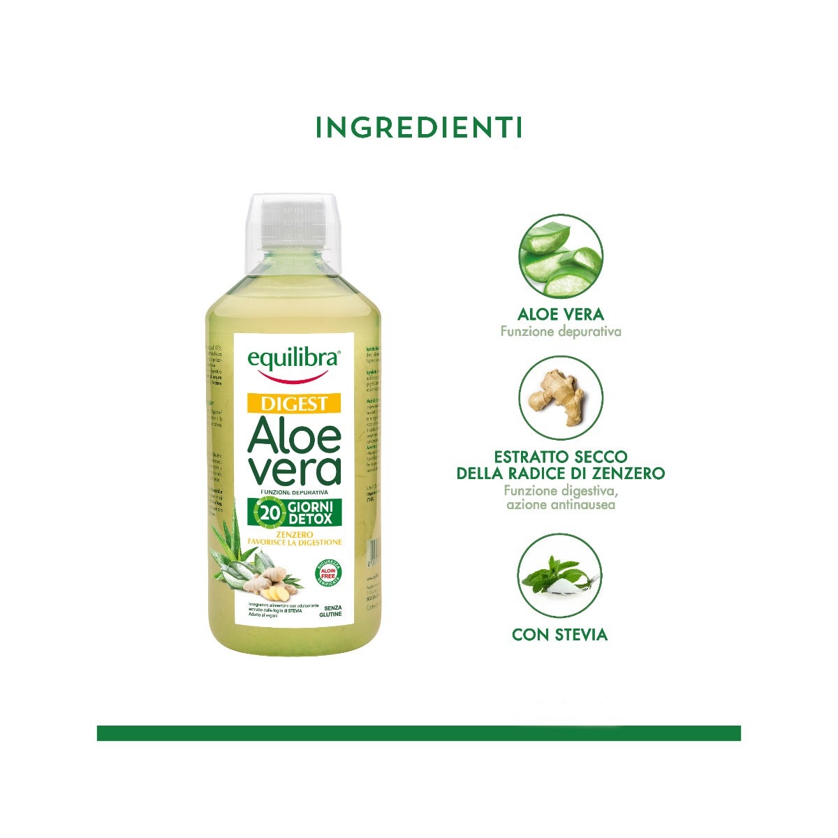 Equilibra Aloe Vera Digest Con Zenzero 1 Litro