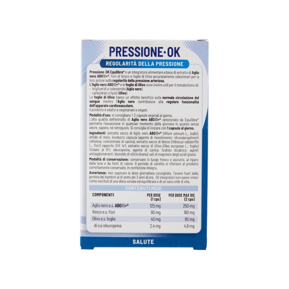 Equilibra Pressione Ok 40 Capsule Vegetali