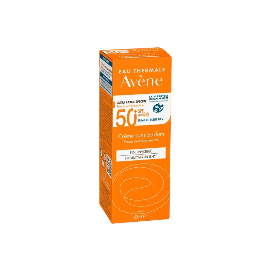 Avène Crema Senza Profumo SPF 50+ Solare Viso 50ml Protezione